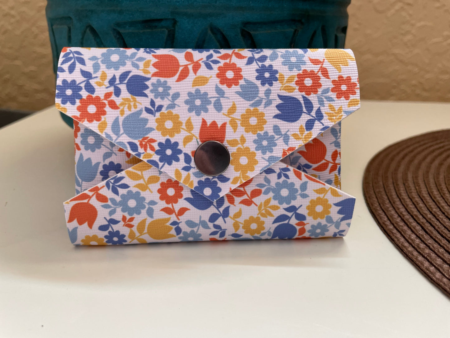 Handmade Floral Envelope Style Gift Card/ Business Card Holder
