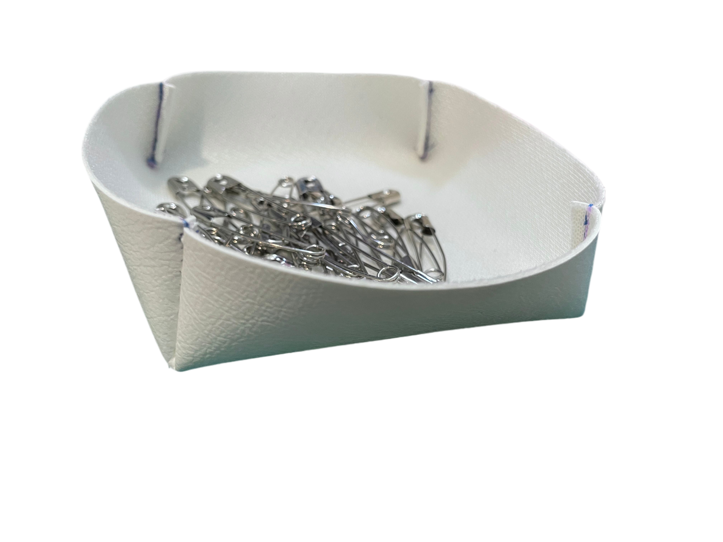 Handmade Faux Leather Tray – Small Handmade Catch-All for Desk, Dresser, or Entryway