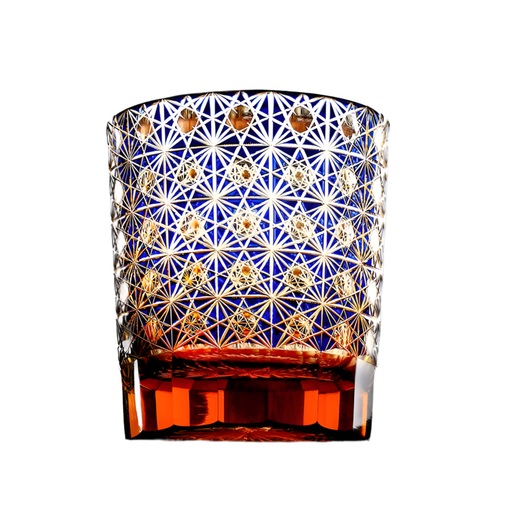 Handcarved Edo Style Whiskey Glass