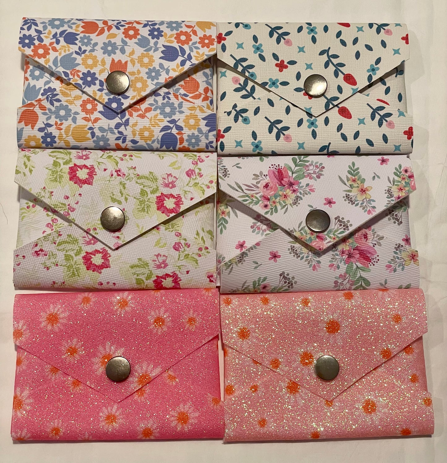 Handmade Floral Envelope Style Gift Card/ Business Card Holder