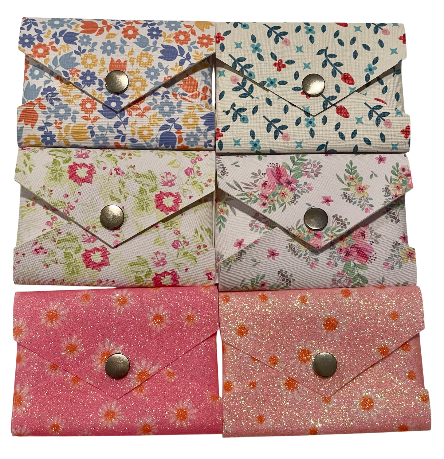 Handmade Floral Envelope Style Gift Card/ Business Card Holder