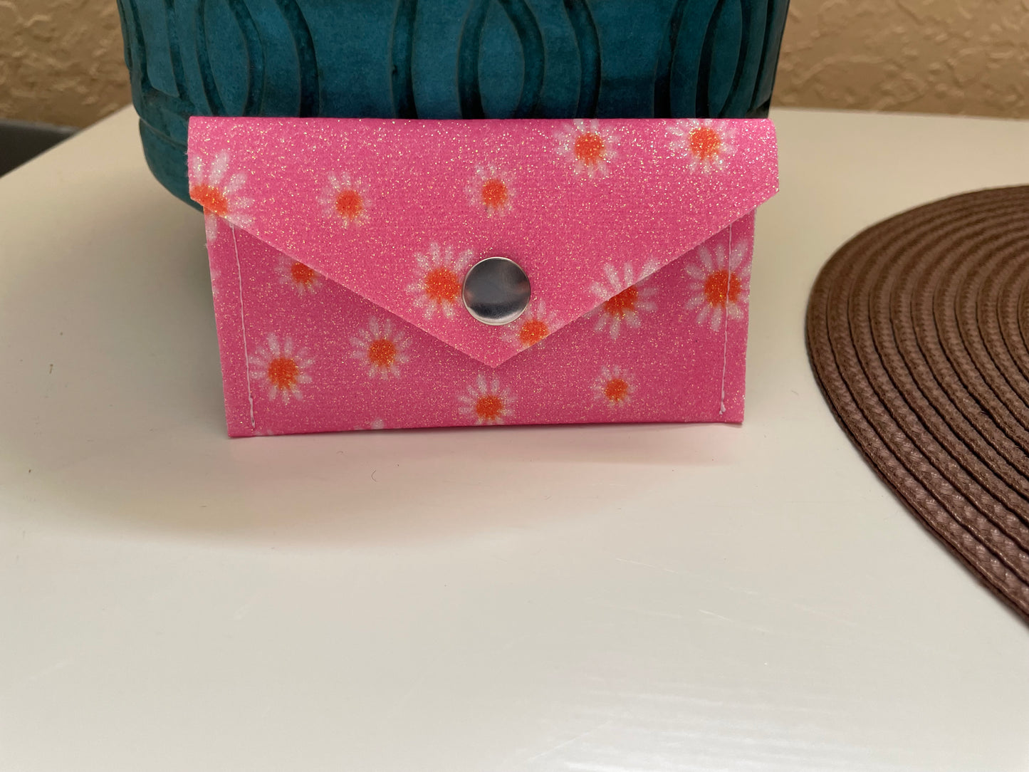 Handmade Floral Fold-Close Style Gift Card/ Business Card Holder