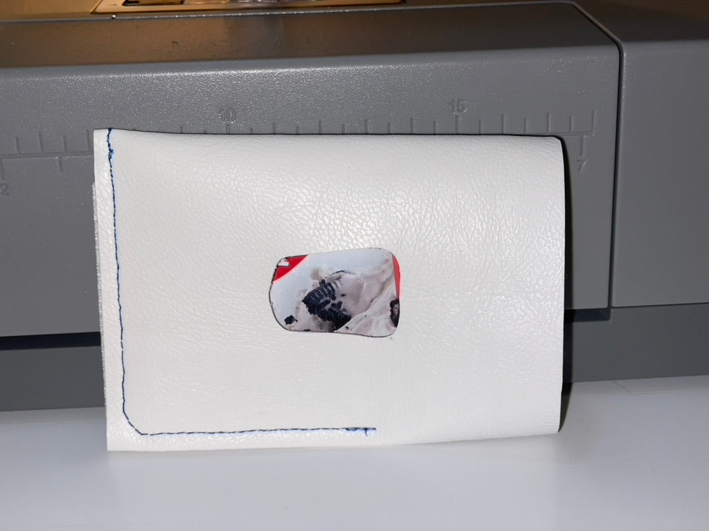 Handmade Minimalist Faux Leather Wrap Wallet – Slim Pocket Organizer