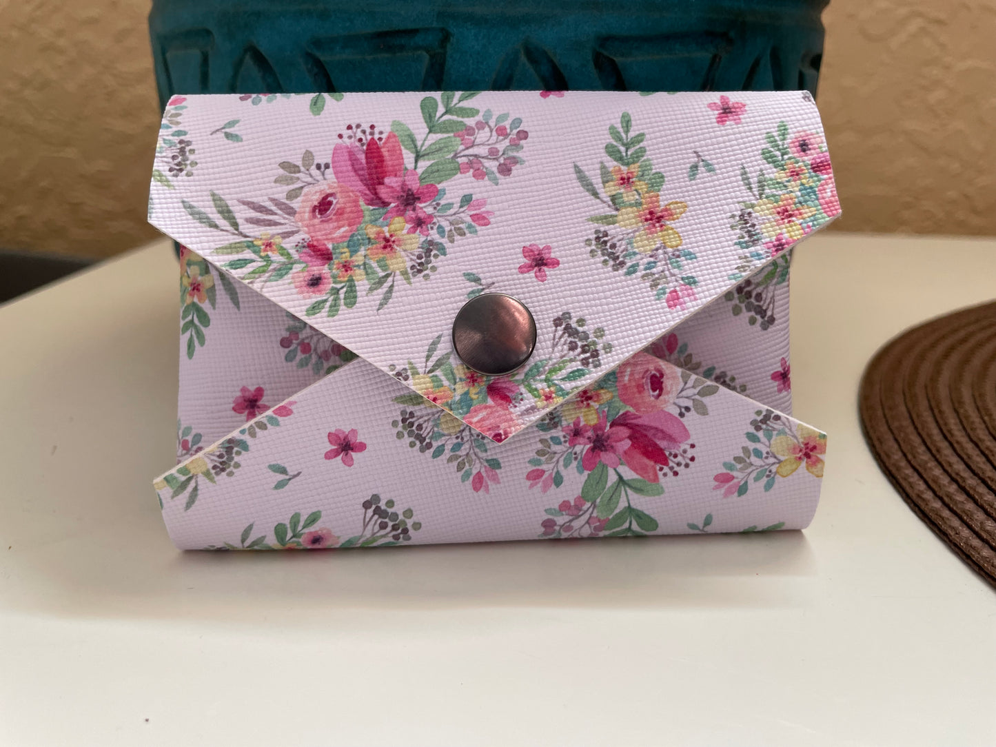 Handmade Floral Envelope Style Gift Card/ Business Card Holder