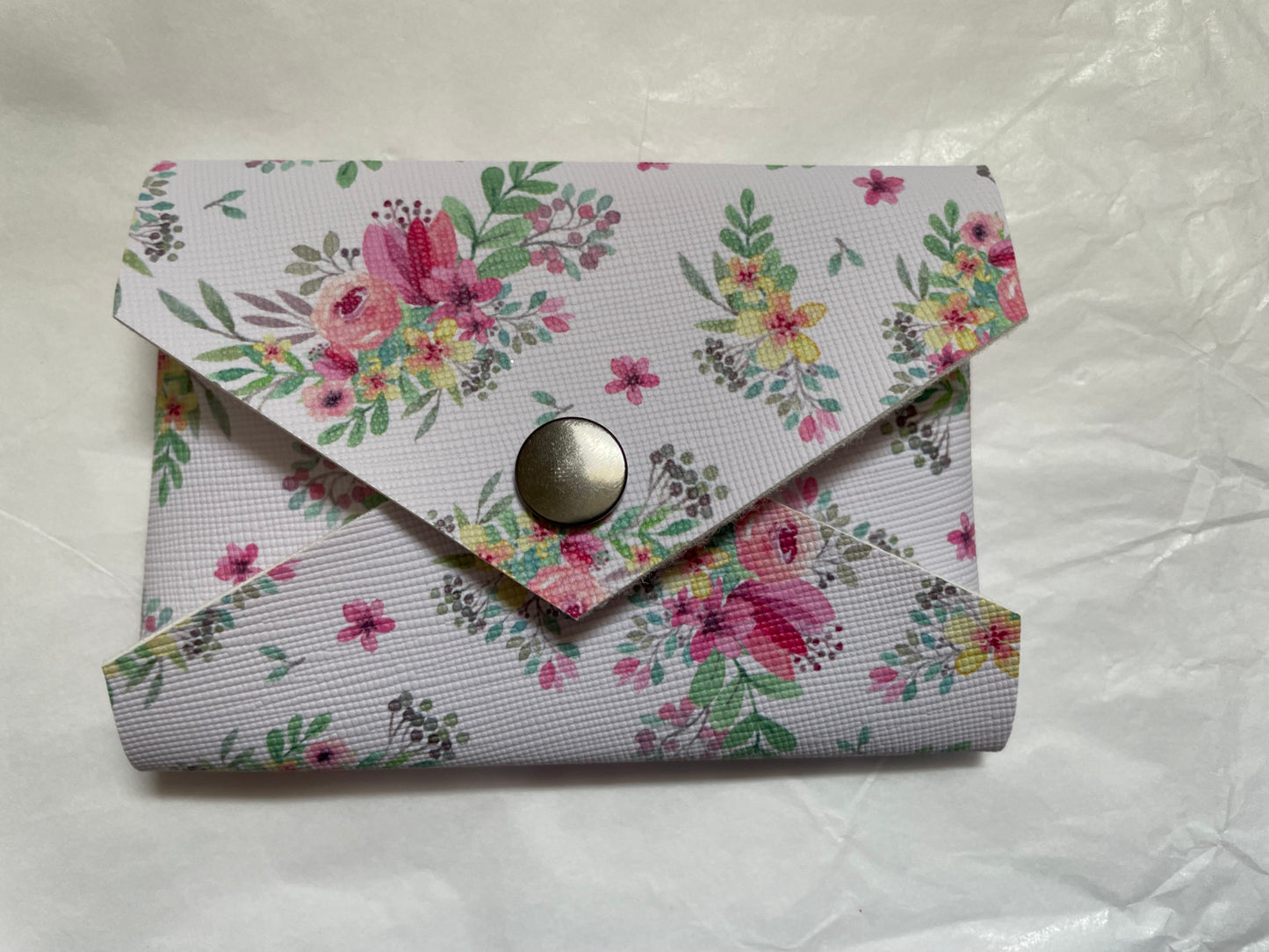 Handmade Floral Envelope Style Gift Card/ Business Card Holder