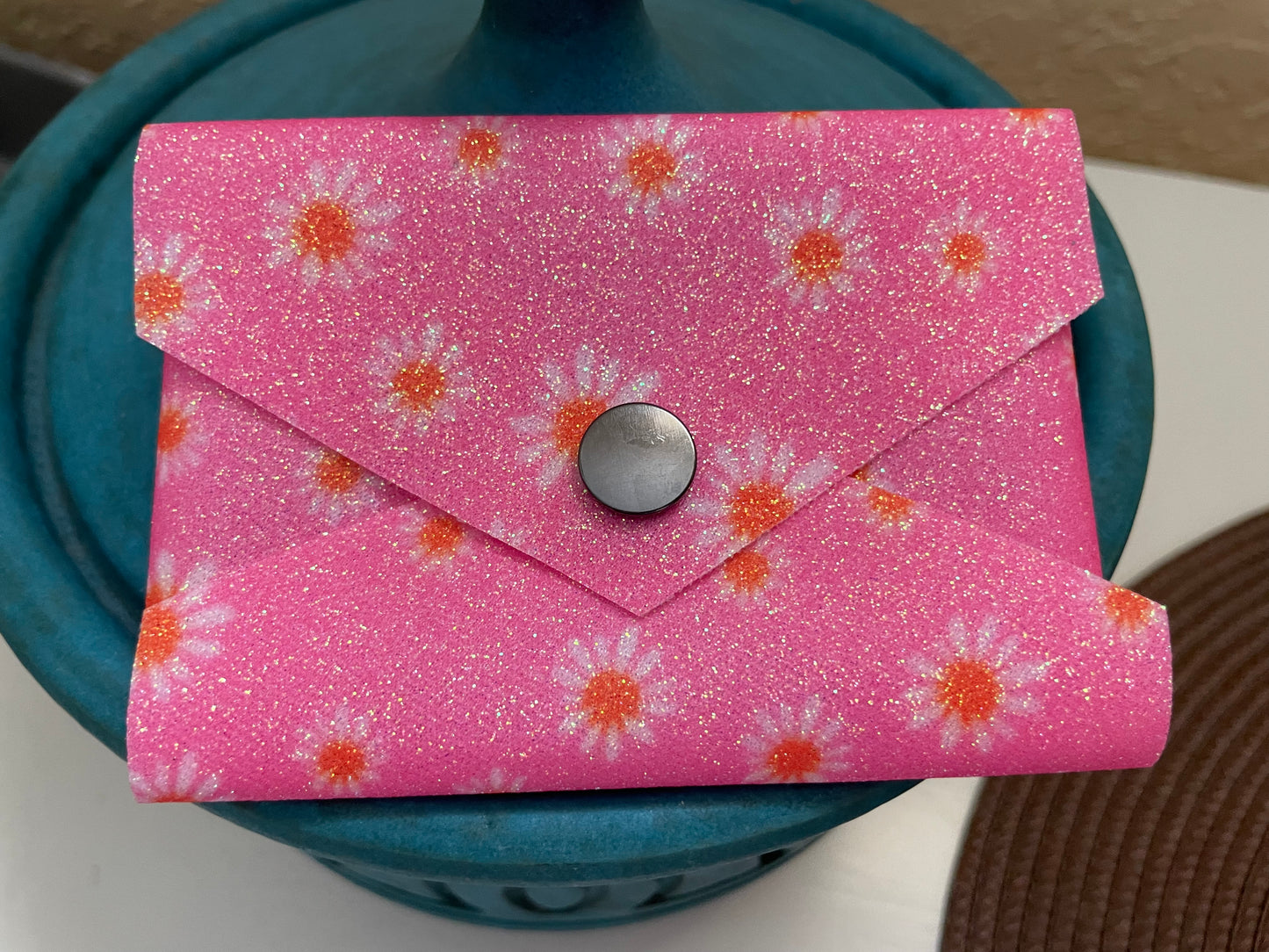 Handmade Floral Envelope Style Gift Card/ Business Card Holder